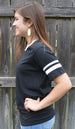 360 V-Neck Sleeve Stripe Jersey