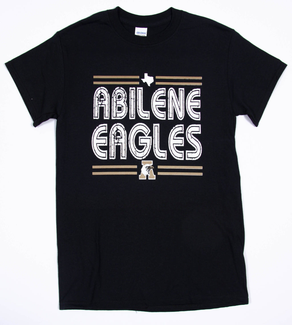 Abilene High Eagles - Distressed Stripe T