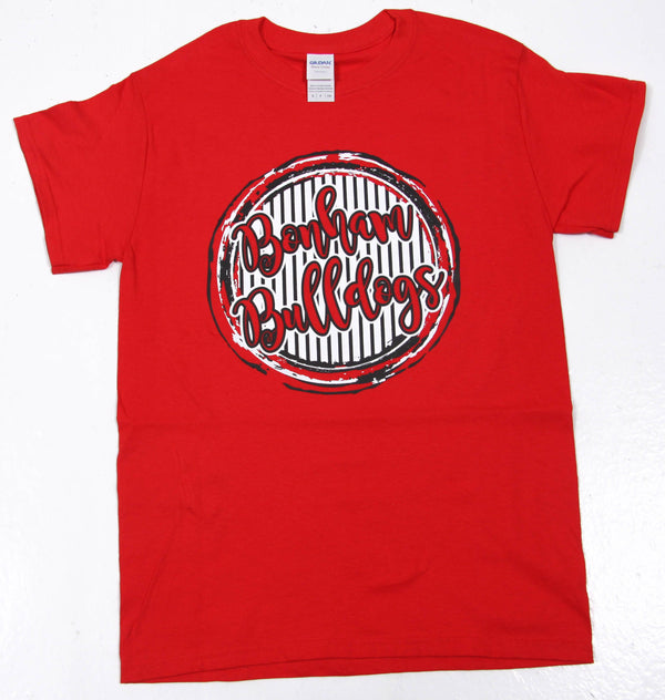 Bonham Bulldogs - Circle & Stripes T