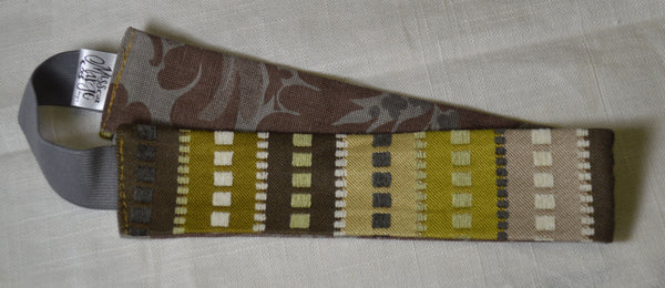 Headband - Brown Squares/Floral