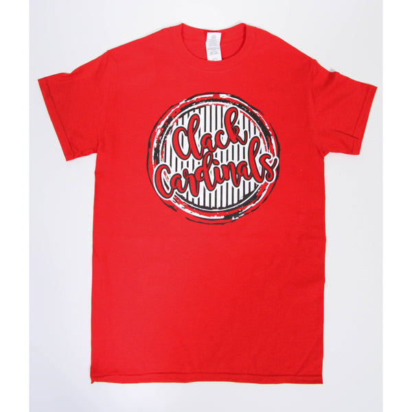 Clack Cardinals - Circle & Stripes T