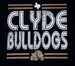 Clyde Bulldogs - Distressed Stripe T
