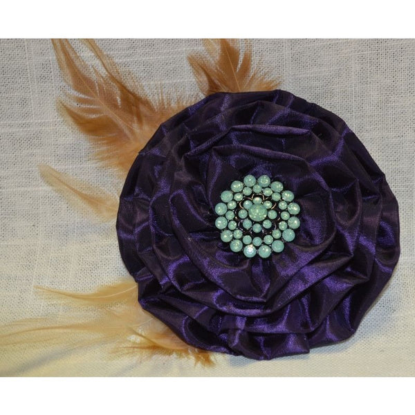 Flower - Dk Purple/Turquoise/Brown