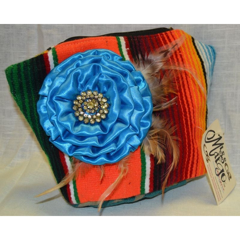 Miss Mini Pearl - Serape w/ Sapphire Flower
