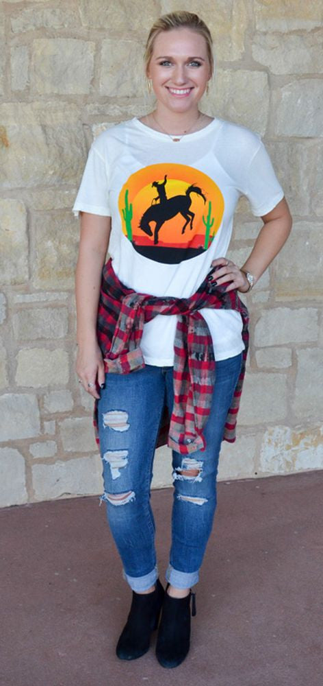 Bronc Sunset T